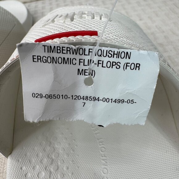 FitFlop Mens Size 12 White Iqushion Pool Slides Rubber UK 11 EUR 45 - Picture 4 of 7